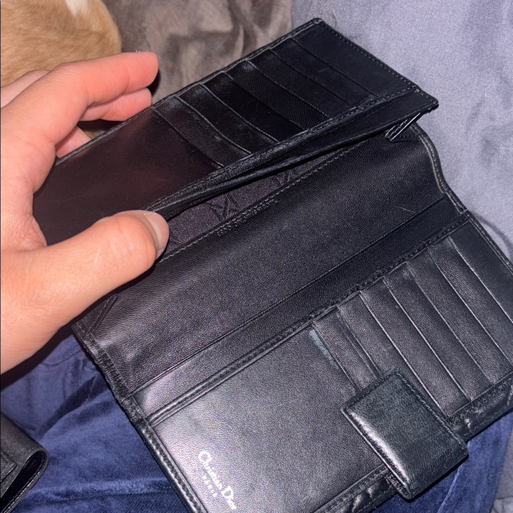 Christian Dior Black Leather Wallet - Picture 4 of 5